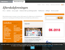 Tablet Screenshot of efterskoleforeningen.dk